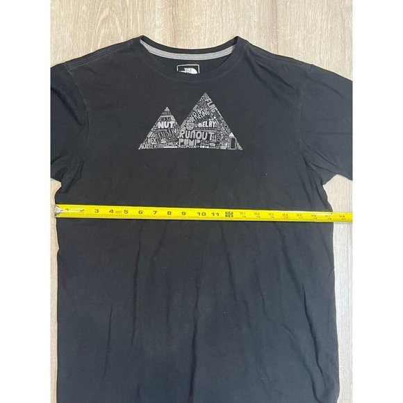 The‎ North Face T-Shirt Men's XL Black Pullover Crew Neck Slim Fit Short Sleeve - Picture 6 of 7